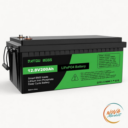 Batteria LiFePO4 12V 100Ah con Smart BMS