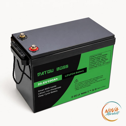 Batteria LiFePO4 12V 100Ah con Smart BMS