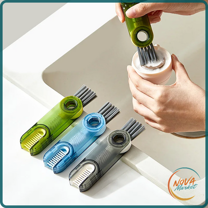 Spazzola 3 in 1 per fessure e porta-bicchieri