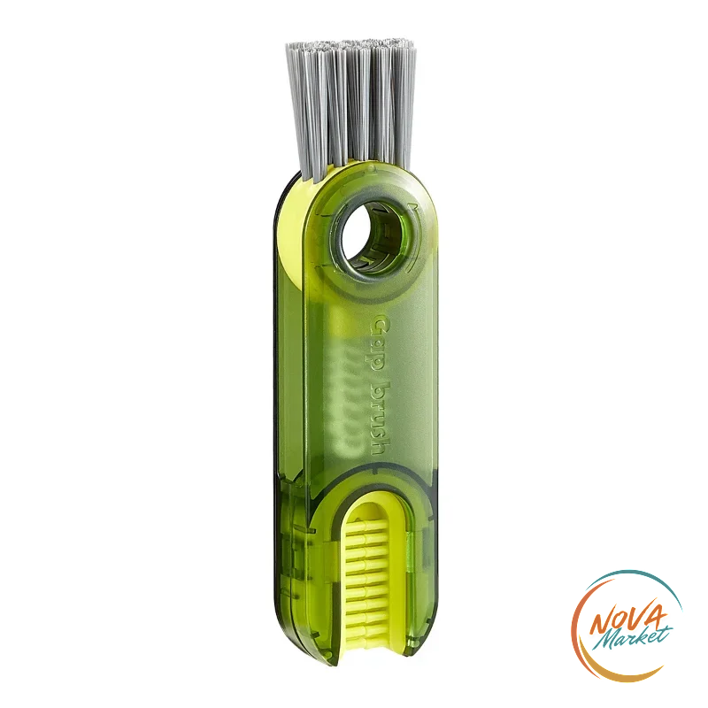Spazzola 3 in 1 per fessure e porta-bicchieri