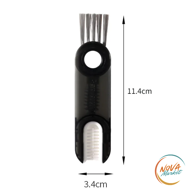 Spazzola 3 in 1 per fessure e porta-bicchieri