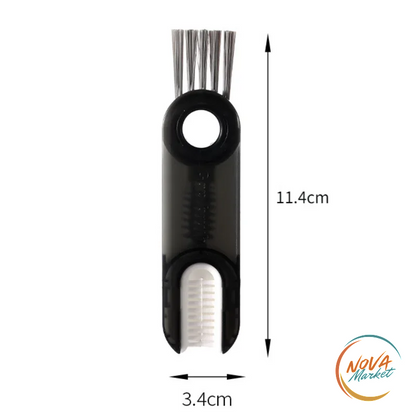 Spazzola 3 in 1 per fessure e porta-bicchieri