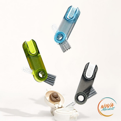 Spazzola 3 in 1 per fessure e porta-bicchieri