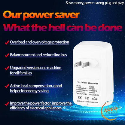 Adattatore presa elettrica europeo/UK a risparmio energetico