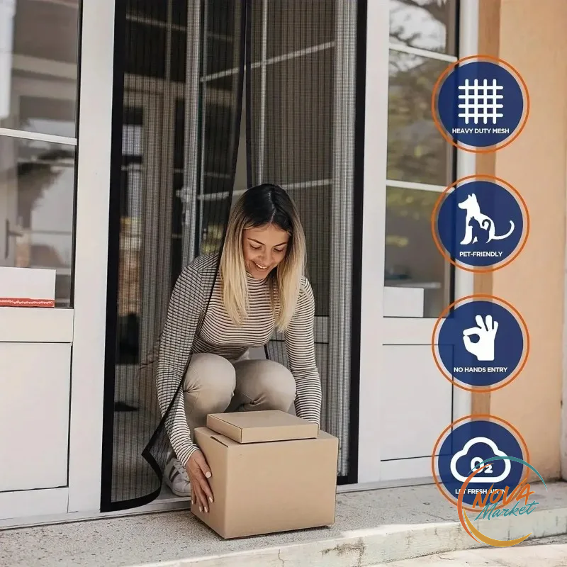 Zanzariera Magnetica per Porta, Chiusura Automatica
