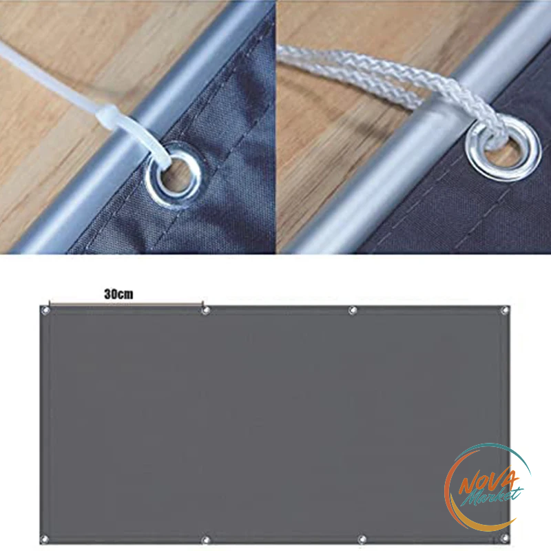 Rete frangivista balcone grigio scuro 200 GSM