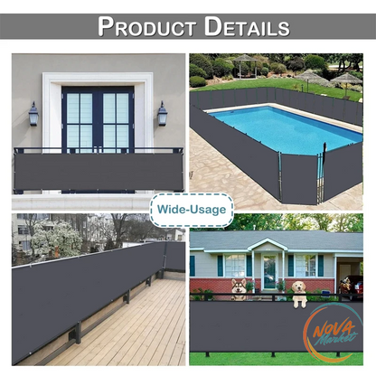Rete frangivista balcone grigio scuro 200 GSM