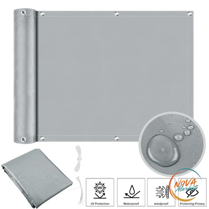 Schermo Privacy per Balcone Impermeabile con Occhielli