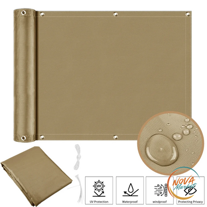 Schermo Privacy per Balcone Impermeabile con Occhielli