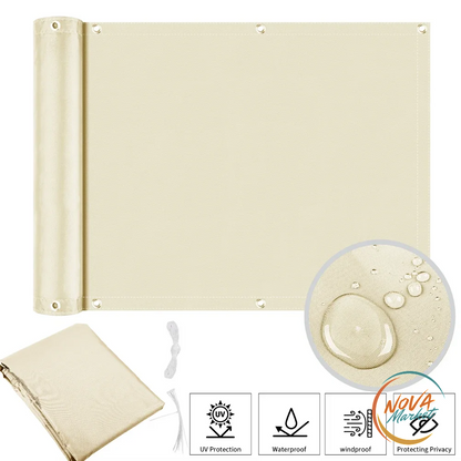 Schermo Privacy per Balcone Impermeabile con Occhielli