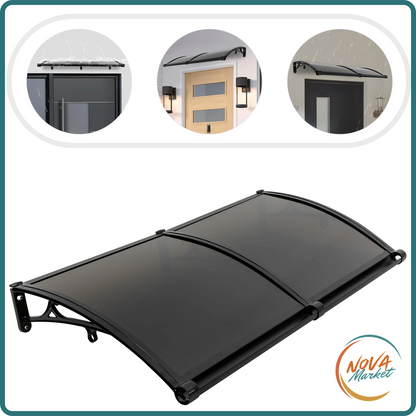 Pensilina per Porta 120x60 cm con Drenaggio