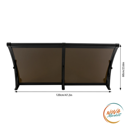 Pensilina per Porta 120x60 cm con Drenaggio