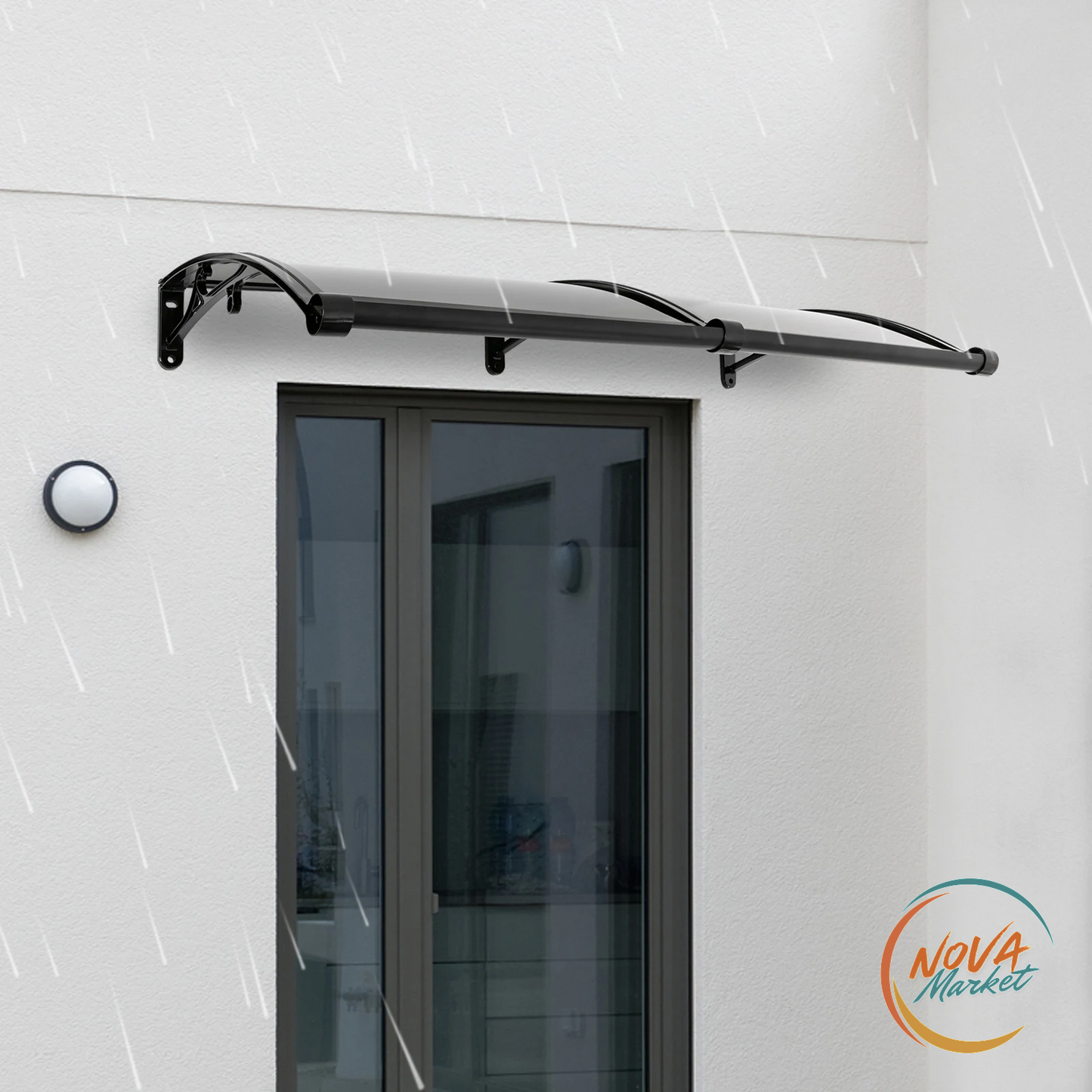 Pensilina per Porta 120x60 cm con Drenaggio