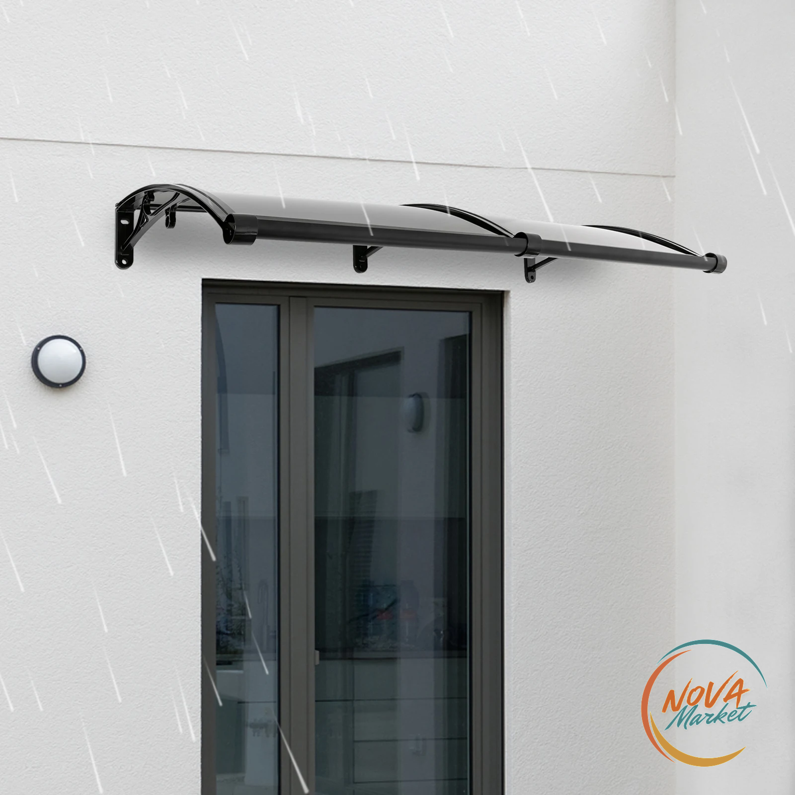 Pensilina per Porta 120x60 cm con Drenaggio