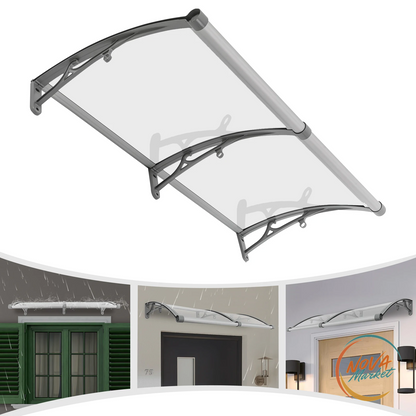 Pensilina per Porta 120x60 cm con Drenaggio