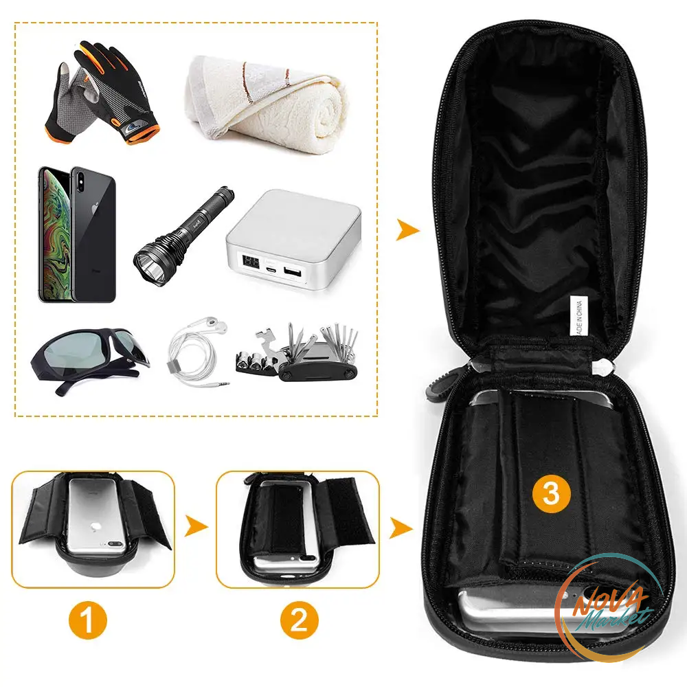 Borsa Porta Smartphone da Bici Impermeabile Touch