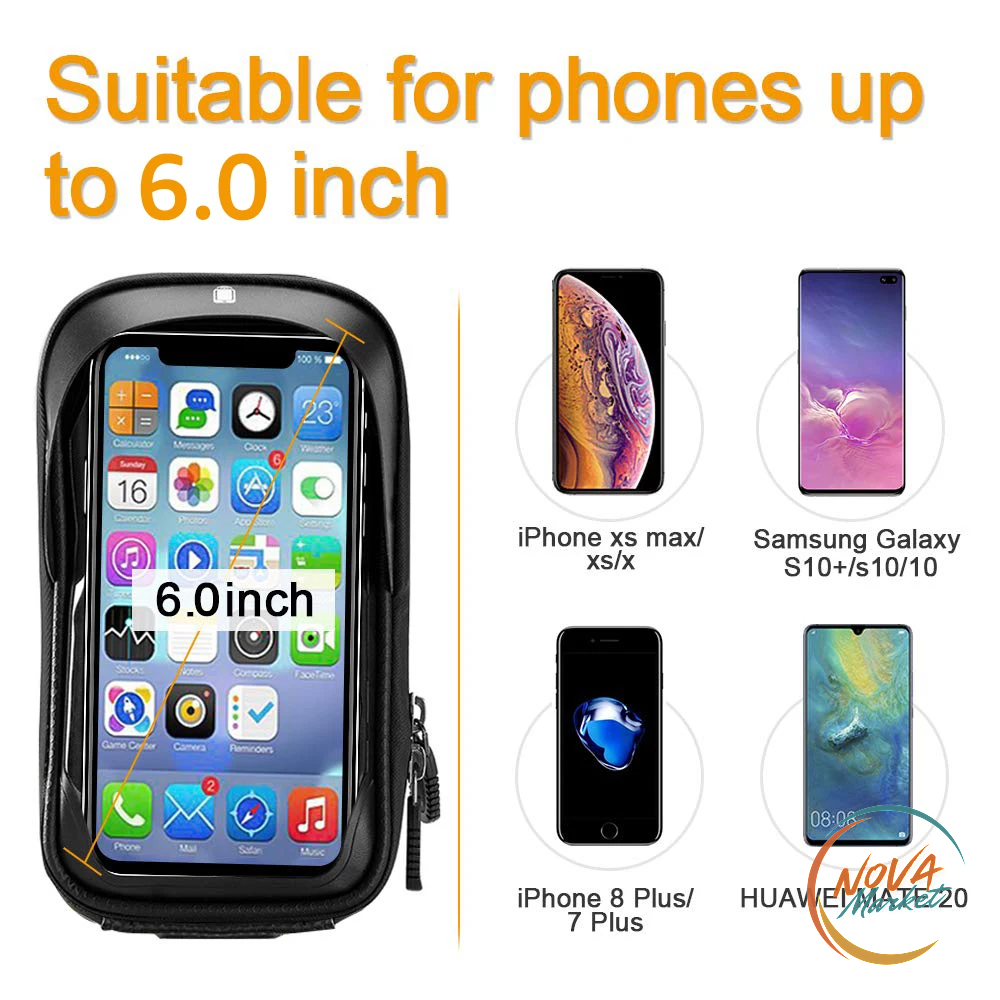 Borsa Porta Smartphone da Bici Impermeabile Touch