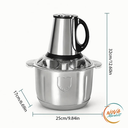 Tritatutto Elettrico 500W in Acciaio Inox, Capacità 5L