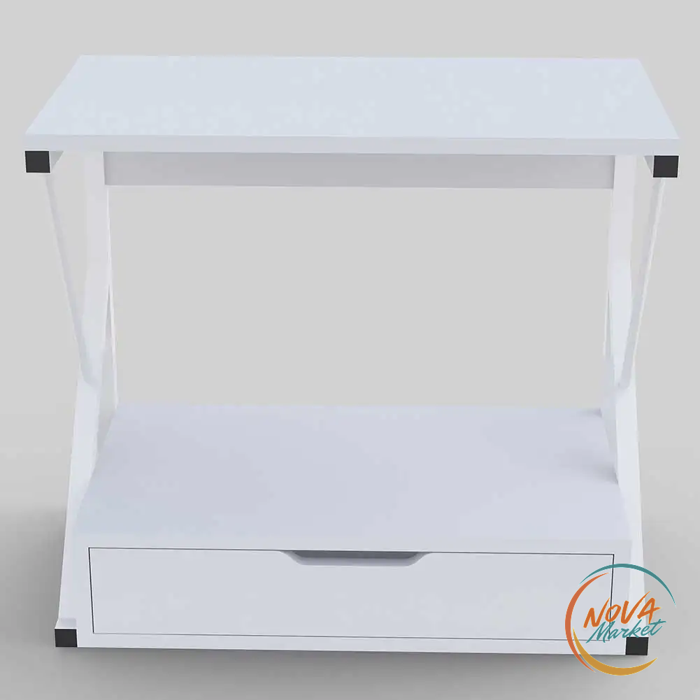 Scaffale Porta Microonde con Cassetto Organizer 54 x 35 x 50 cm