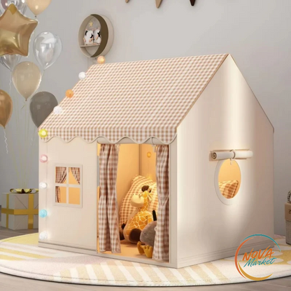 Tenda da Gioco per Bambini a Casetta, Interni ed Esterni