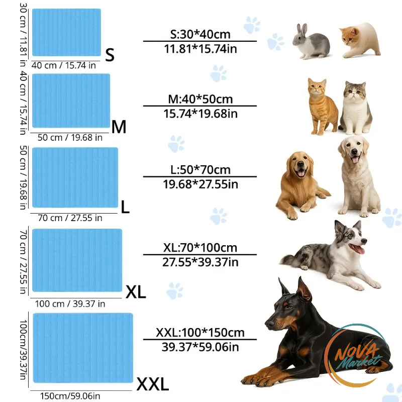 Tappetino Refrigerante per Cani, Estivo e Traspirante