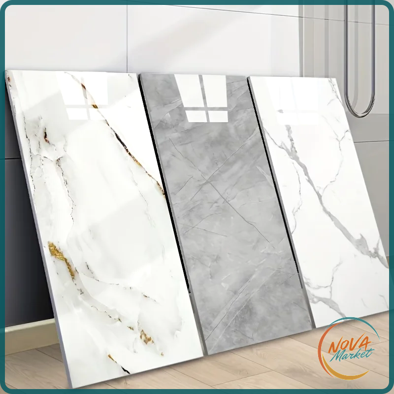 Adesivi per Piastrelle Effetto Marmo 30x60 cm Impermeabili