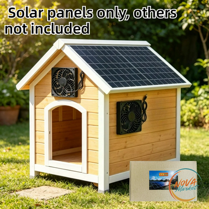 Ventilatore Solare da Esterno 10/15 W per Serra e Pollaio