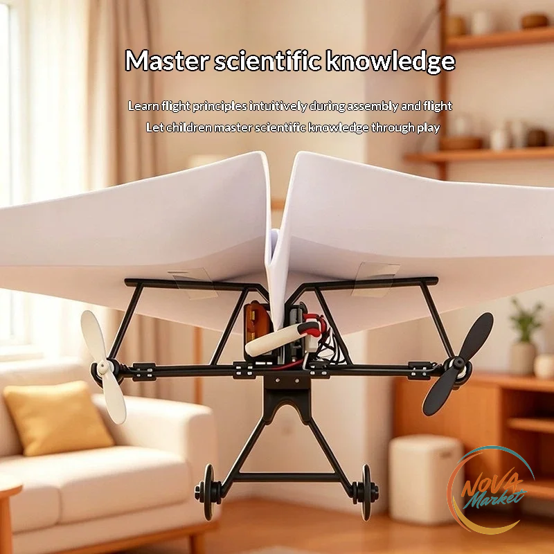 Aereo di Carta RC Elettrico Fai-da-Te Pieghevole