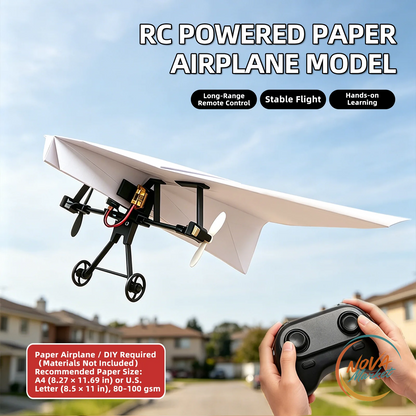 Aereo di Carta RC Elettrico Fai-da-Te Pieghevole
