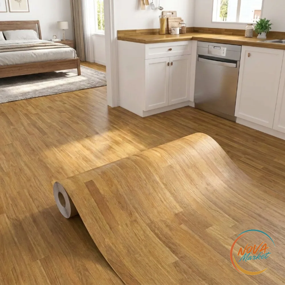 Pavimento Vinilico Adesivo Effetto Legno Antigraffio