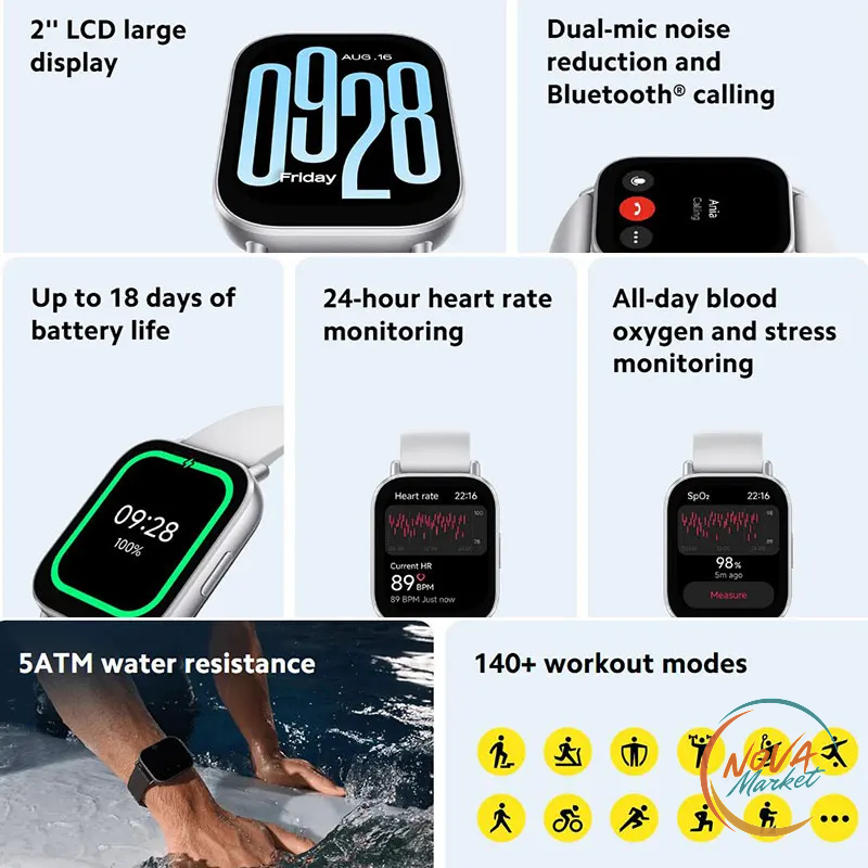 Smartwatch Redmi Watch 5 Active con chiamate Bluetooth