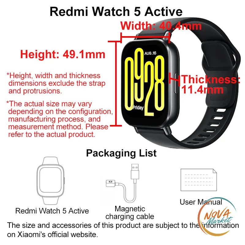Smartwatch Redmi Watch 5 Active con chiamate Bluetooth
