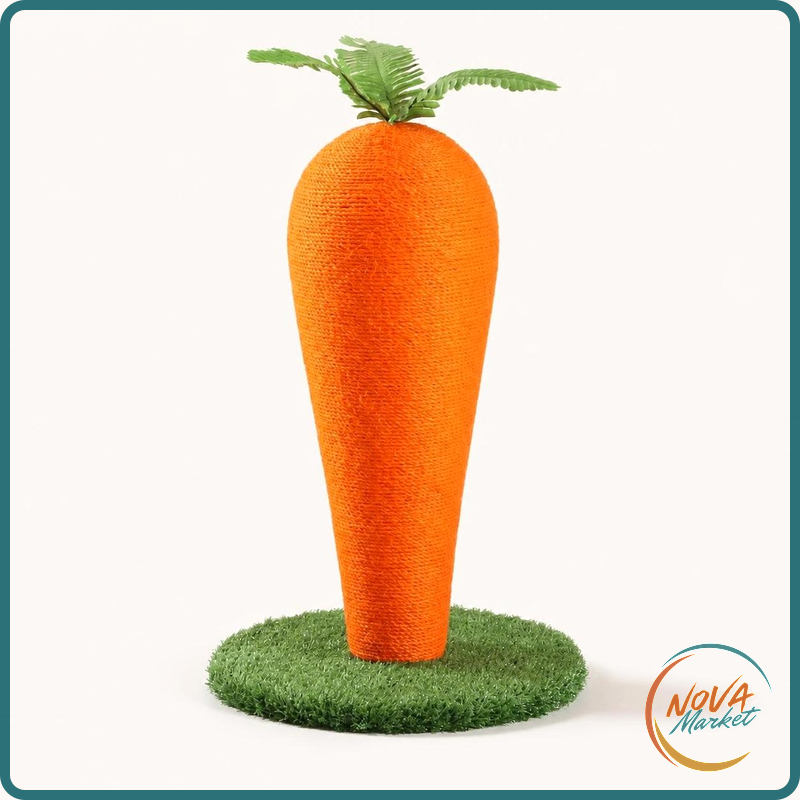 Tiragraffi per Gatti a Forma di Carota 65 cm