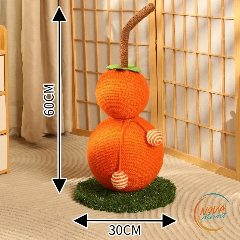 Tiragraffi per Gatti a Forma di Carota 65 cm