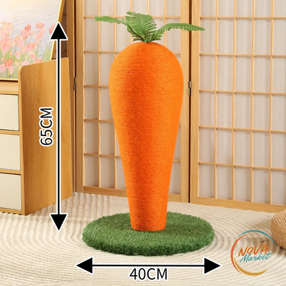 Tiragraffi per Gatti a Forma di Carota 65 cm