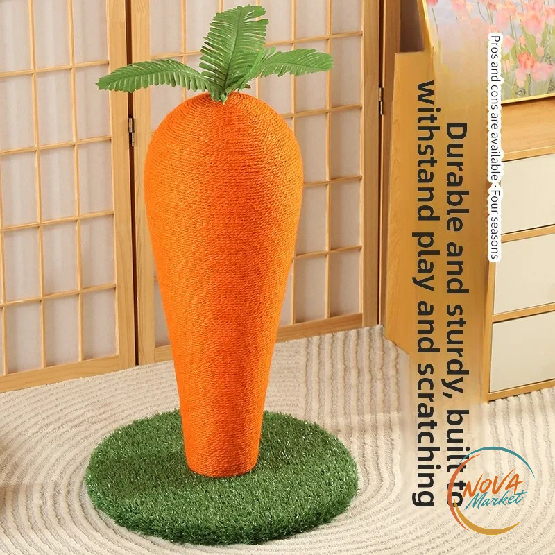 Tiragraffi per Gatti a Forma di Carota 65 cm