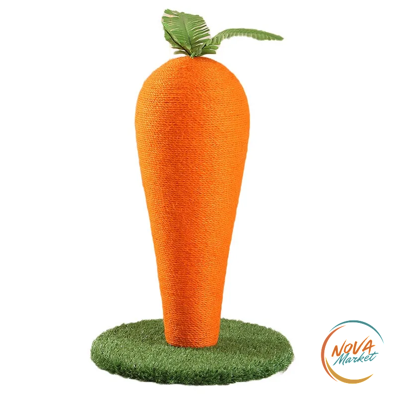 Tiragraffi per Gatti a Forma di Carota 65 cm