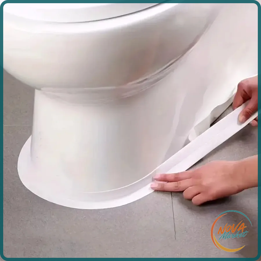 Nastro sigillante impermeabile per WC antimuffa 35 mm x 3 m