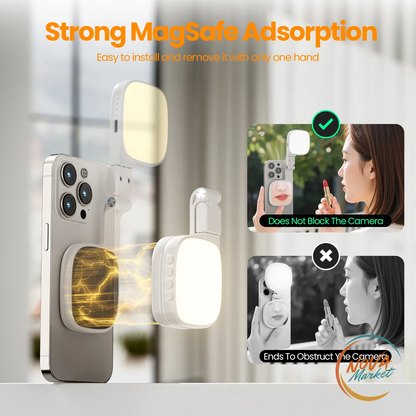 Luce LED per Selfie da Smartphone, Ricaricabile
