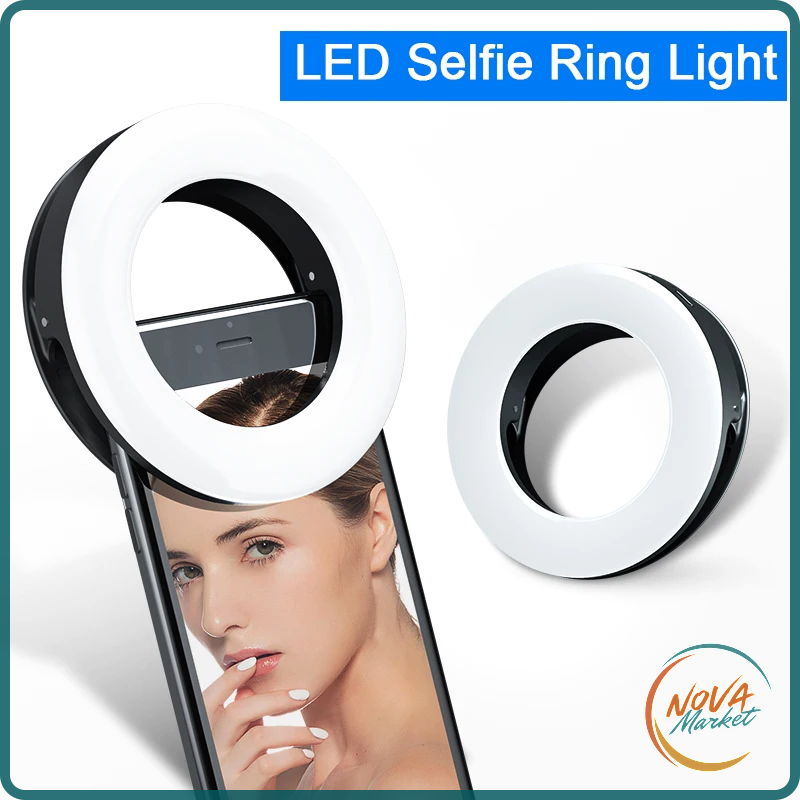 Luce ad Anello LED per Selfie, Ricaricabile USB