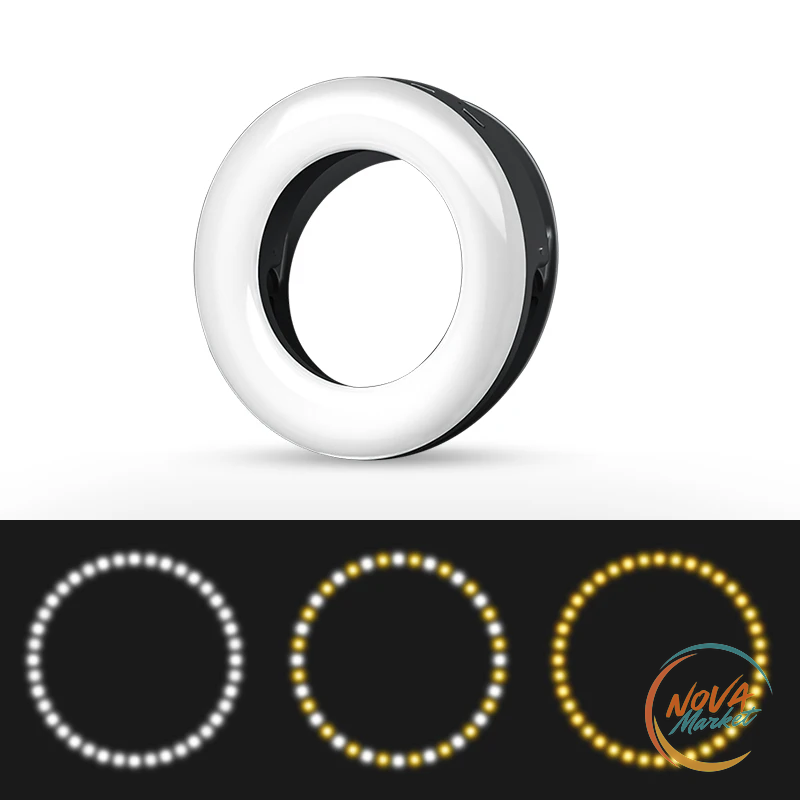 Luce ad Anello LED per Selfie, Ricaricabile USB