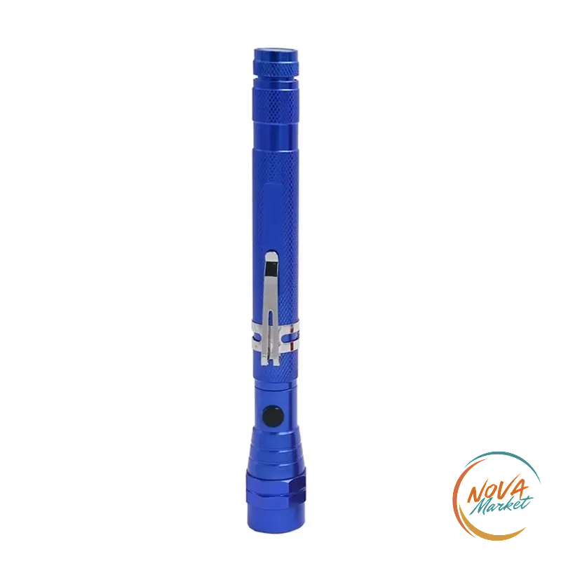 Torcia LED telescopica flessibile con magnete a 360°