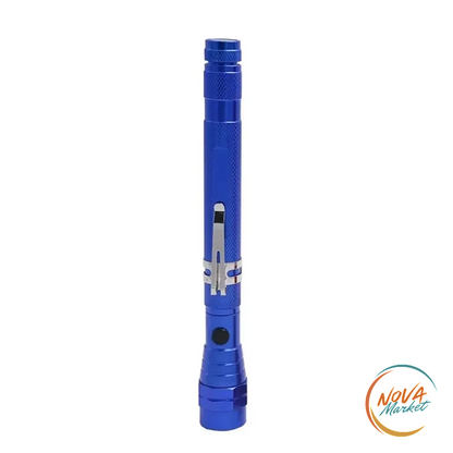 Torcia LED telescopica flessibile con magnete a 360°
