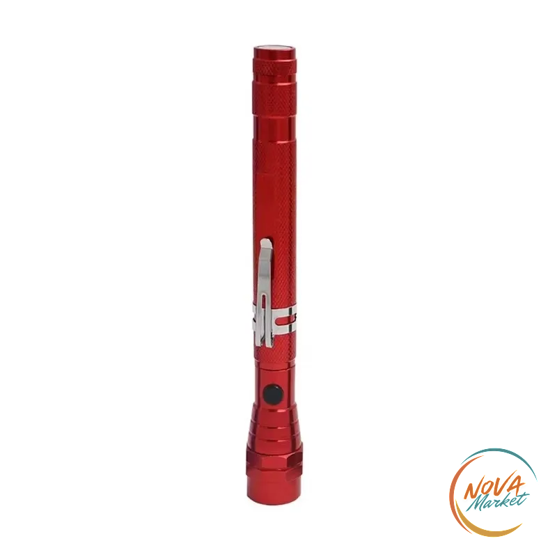 Torcia LED telescopica flessibile con magnete a 360°