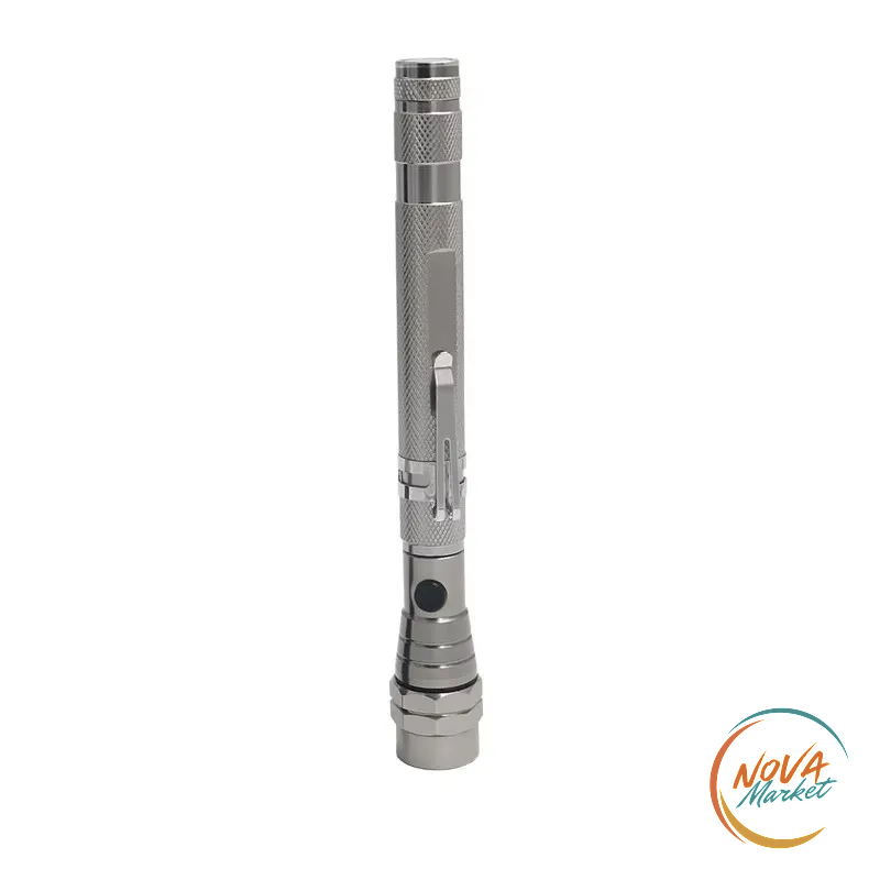 Torcia LED telescopica flessibile con magnete a 360°