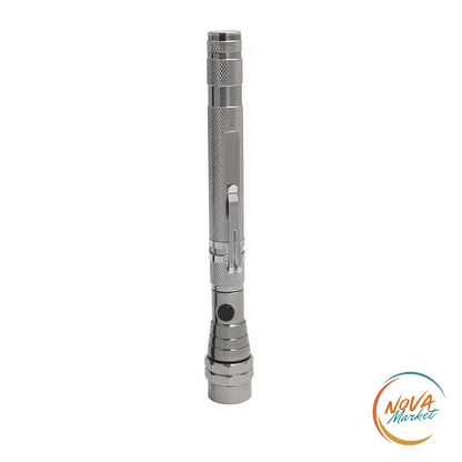 Torcia LED telescopica flessibile con magnete a 360°