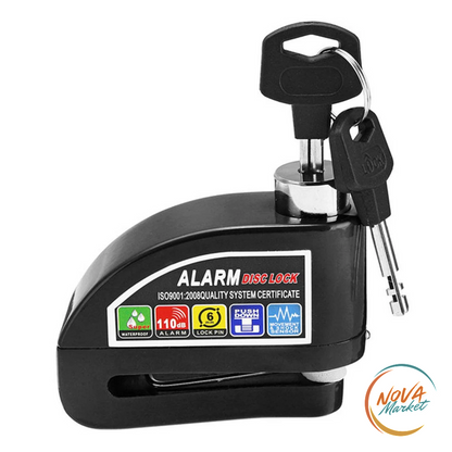 Blocco Antifurto Moto con Allarme per Freno a Disco
