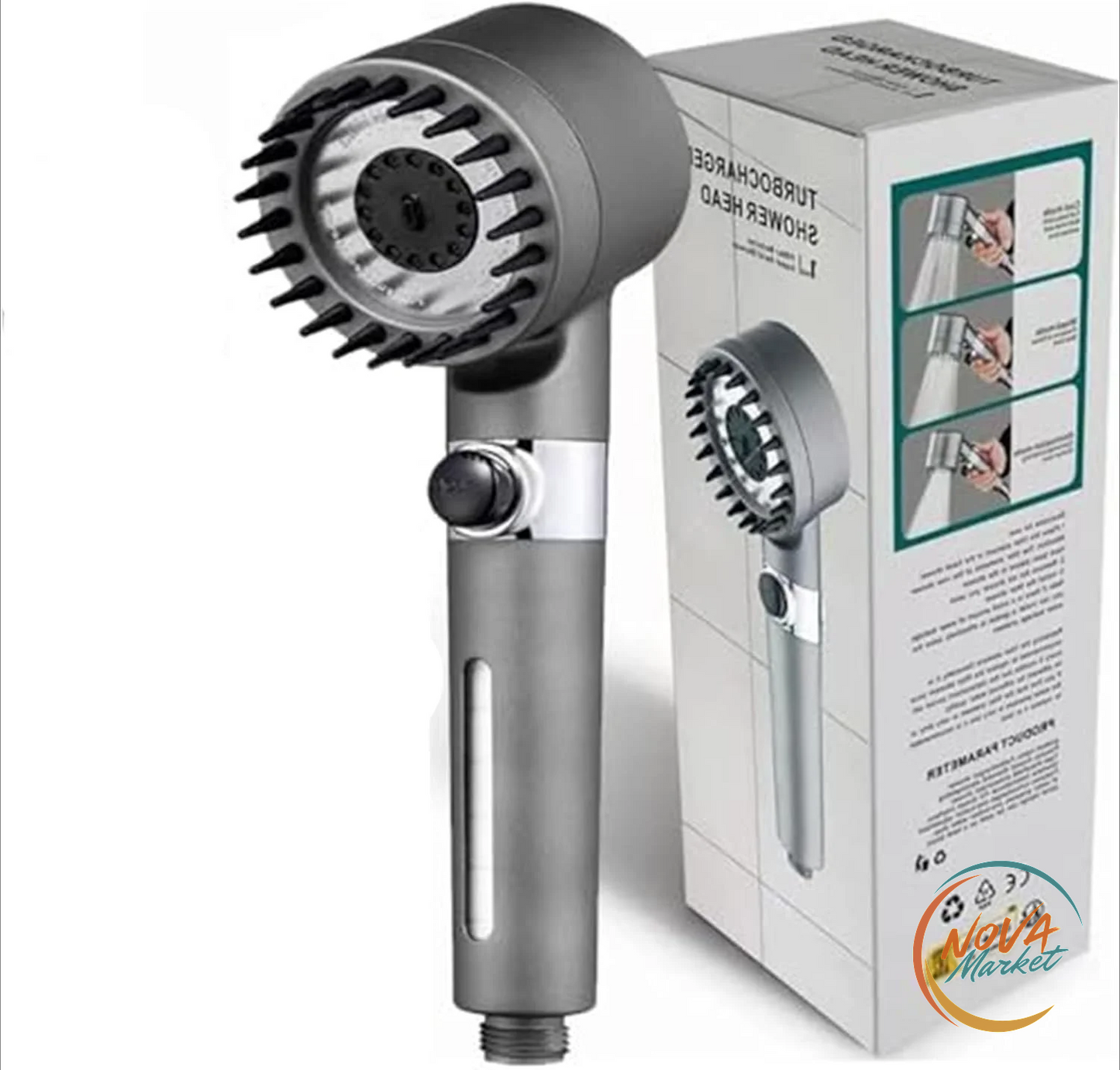 Doccetta portatile con filtro e getto turbo