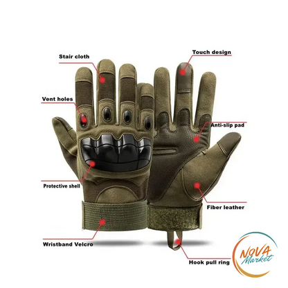 Guanti tattici da tiro con touch screen e grip antiscivolo