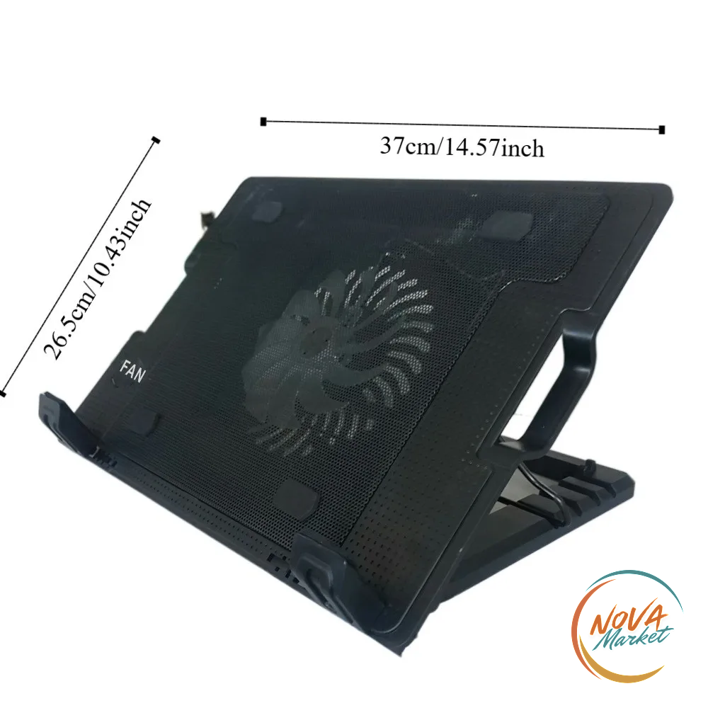 Base Raffreddamento Laptop Regolabile con 2 Porte USB